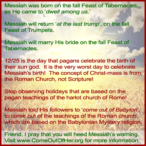 Come out of Babylon, Revelation 18:4